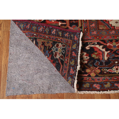 One-of-a-Kind 10'1'' X 19'3'' 1910s Wool Area Rug in Red