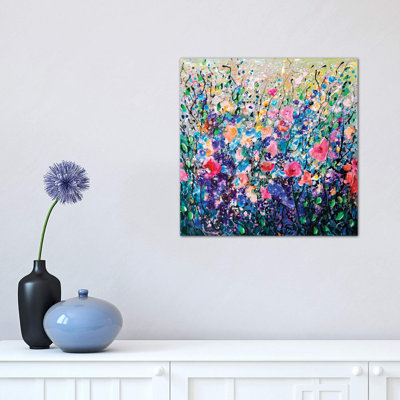 Colourful Flowers Painting - Wrapped Canvas Painting