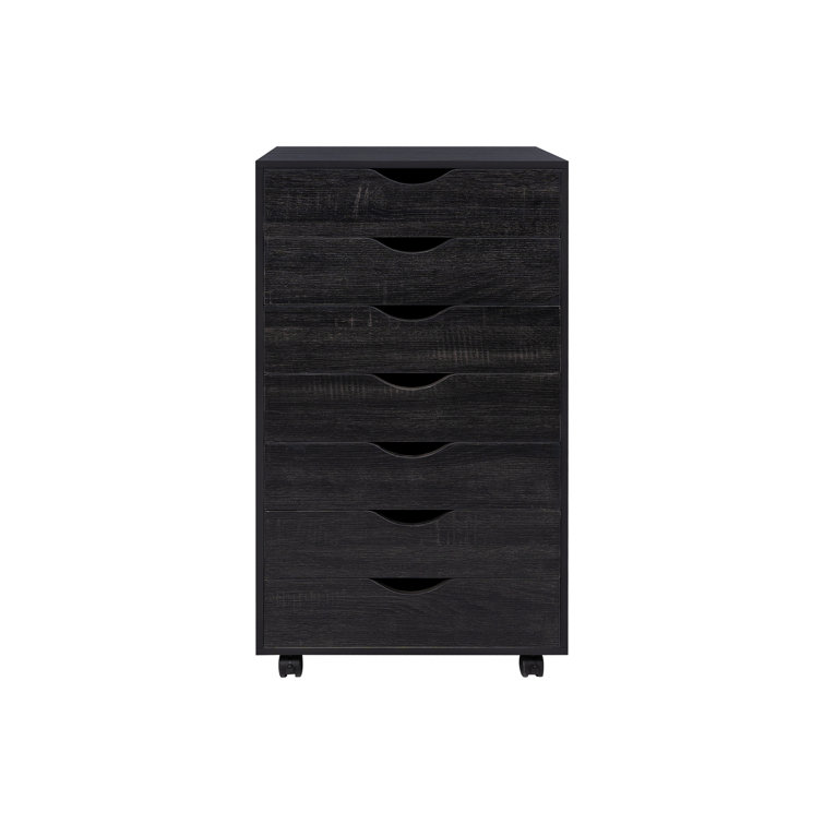 Debbie 7-Drawer Office File Storage Cabinet by Naomi Home Color Gray