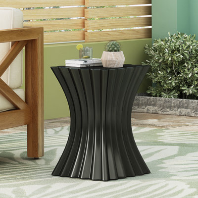 Table d'appoint, table de bout Wave Design, table d'appoint pour l'intérieur et l'extérieur