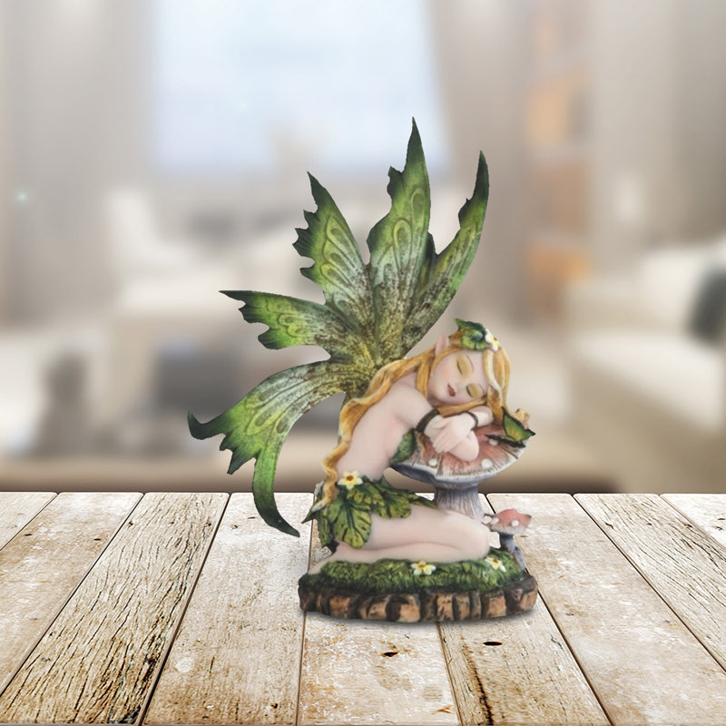 Figurine de fée verte 6 po