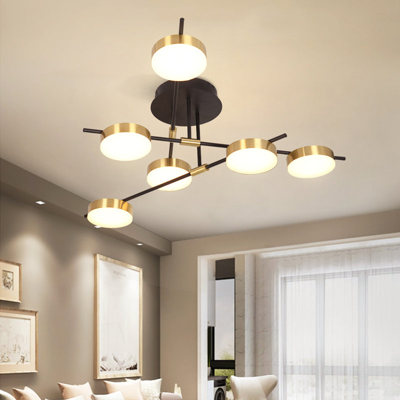 Brijida 6 - Light Dimmable LED Geometric Chandelier