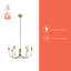 Ember 26-in Brushed Gold Chandelier-2054504849