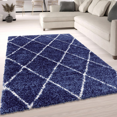 Curteria Geometric Shag Area Rug