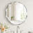 Beveled Frameless Round  Wall Mirror Bathroom Vanity Mirror-2008049257