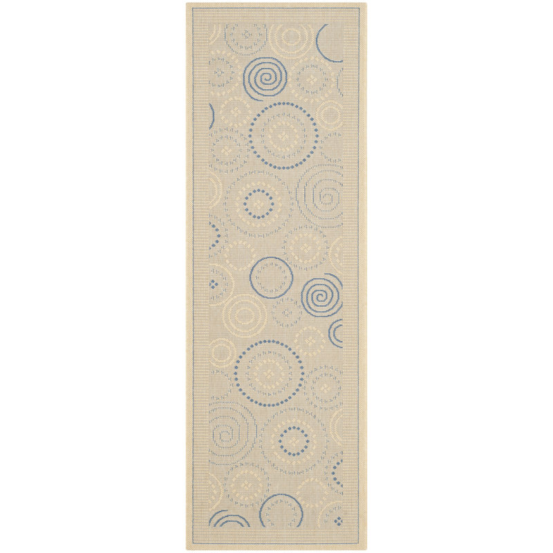 Tapis d'intérieur / extérieur à motif géométrique Herefordshire Performance, Tapis de couloir 2 pi 4 po x 6 pi 7 po