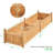 Rilynne Multiple-sized Fir Wood Rectangular Garden Planter-50697482