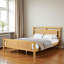 MDF Wooden Bed With Rattan Paper-1934334166