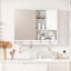 Armoire de salle de bain murale 36 pouces avec tablette ajustable et porte miroir - Solution pratique et élégante avec tablettes élégantes-703115012-703115035