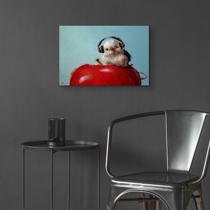 «Apple Music» par Lucia Heffernan, art mural en verre acrylique, H 16 po x l 24 po x P 0,2 po