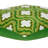 Gamma Green and White Throw Pillow-664171918