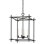Huck 4 Light Large Lantern - Black Iron