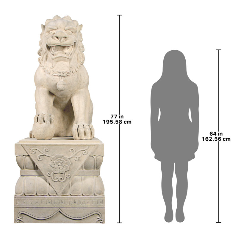 Male Foo Dog Statue