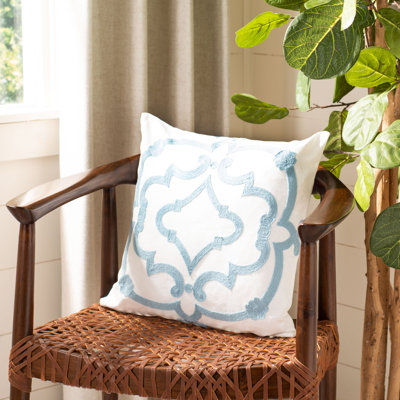 Daciana Embroidered Throw Pillow