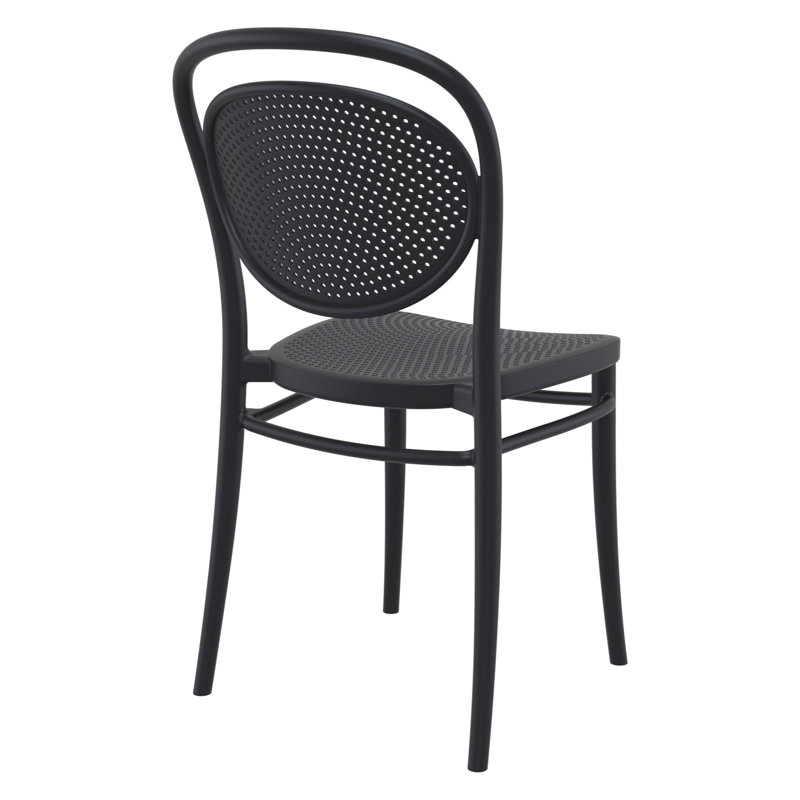 Chaise d'appoint de salle à manger Farrah, Noir