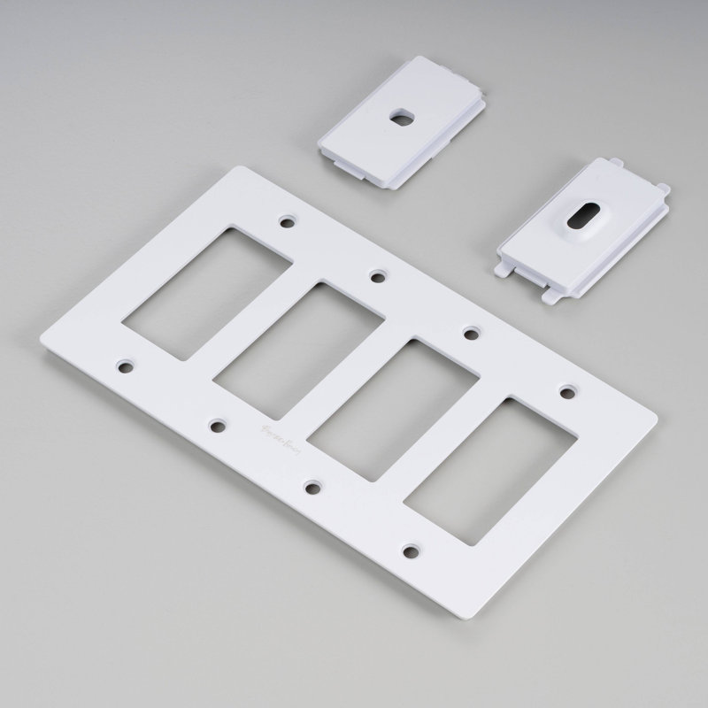 4G Plate / Logo , White