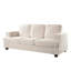 Canapé 3 places en velours à assise profonde, mousse haute, pour salon, appartement, bureau, décoration moderne et confortable, siège, mousse créative-917581574