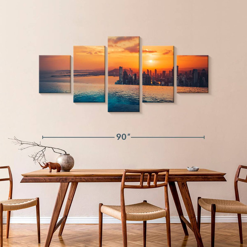 Panama City Sunset, 42" H x 92" W