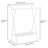 Madeenah 39'' Metal Clothing Rack-1793989642