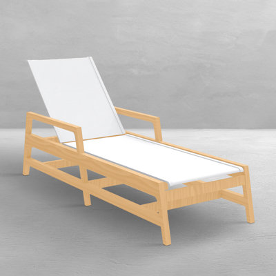 Seashore N-Dura Wood Outdoor Chaise Lounge