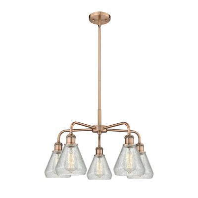 Lustre conique à 5 lumières Kotter