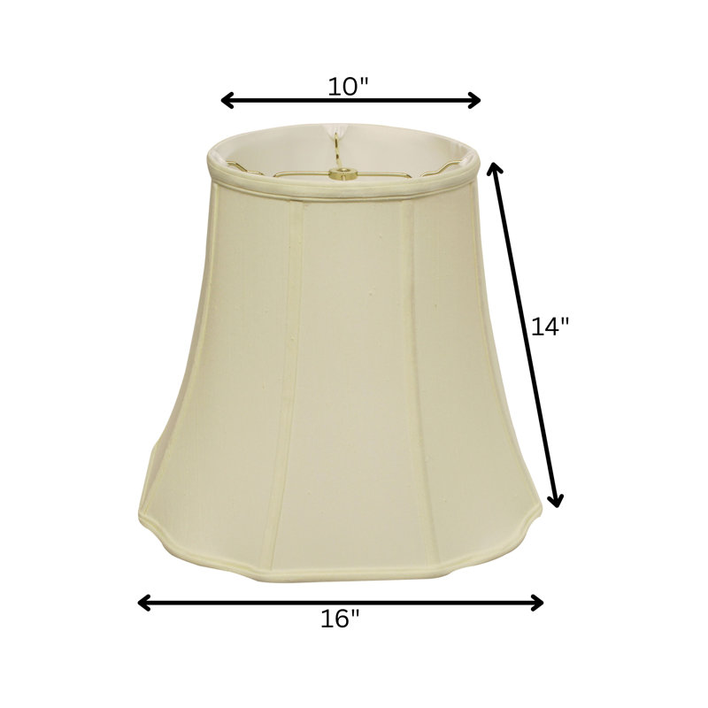 Abat-jour souple en octogone avec ajusteur rond 10 "Fancy, Œuf
