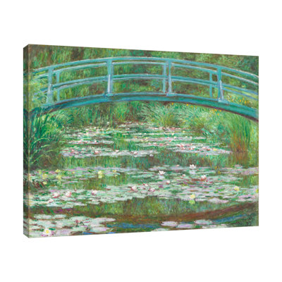 La Passerelle japonaise par Claude Monet - reproduction d'art sur toile tendue
