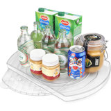 Meridel Lazy Susan Turntable for Refrigerator, Organizer for Fridge Cabinet, Pantry