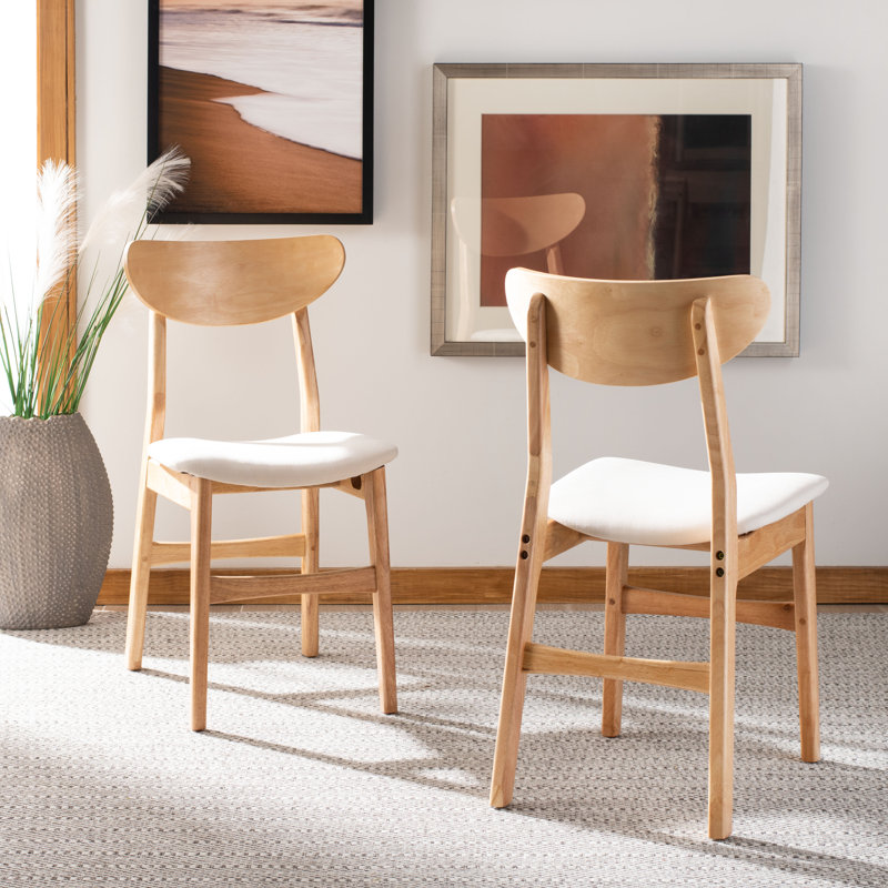 Bryen 17.71'' H Upholstered Side Chair, Natural, White