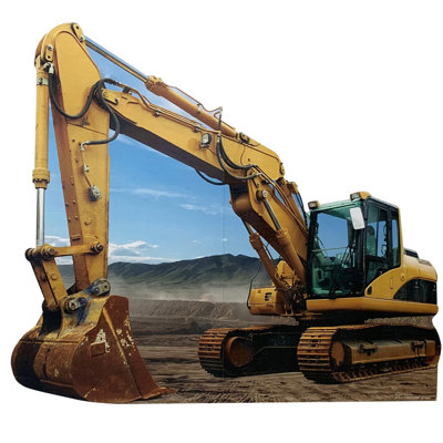 Accroche en carton pour excavatrice de fabrication