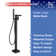 Floor Waterfall Faucet with Diverter