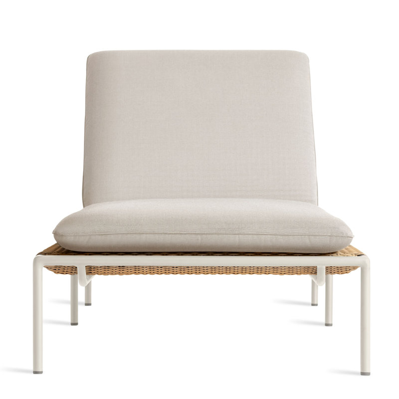 Dog Days Outdoor Chaise Lounge, Sunbrella Linen, White