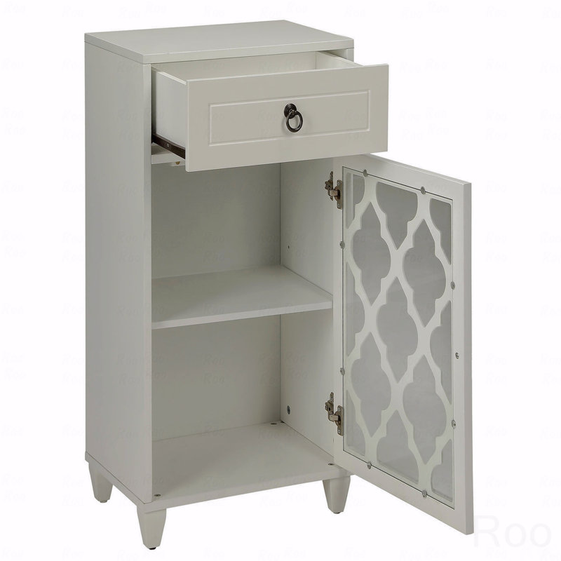 Table d'appoint avec tiroir et porte