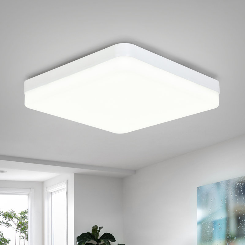 7-Inch Ultra-Slim LED Flush Mount Ceiling Light, 24W 5000K Daylight, Flush Mount Fixture For Kitchen, Office, Garage, Energy-Saving Modern Design, ETL Listed, Easy Installation