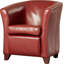 Fauteuil demi-tonneau en cuir Apollo-16216175