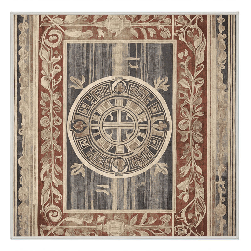 Mount Helicon Rug, Square 5'