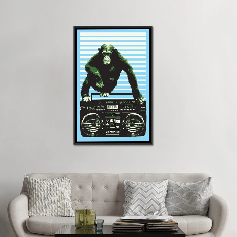«Boom Boom», impression sur toile, Toile avec cadre noir, H 48 po x l 32 po x P 1,5 po