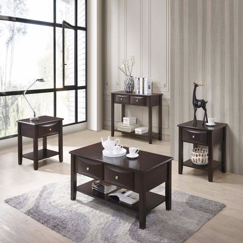 Table basse à deux tiroirs