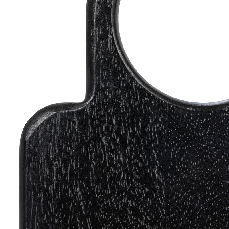 Black Mango Wood Cutting Board with Round Handle