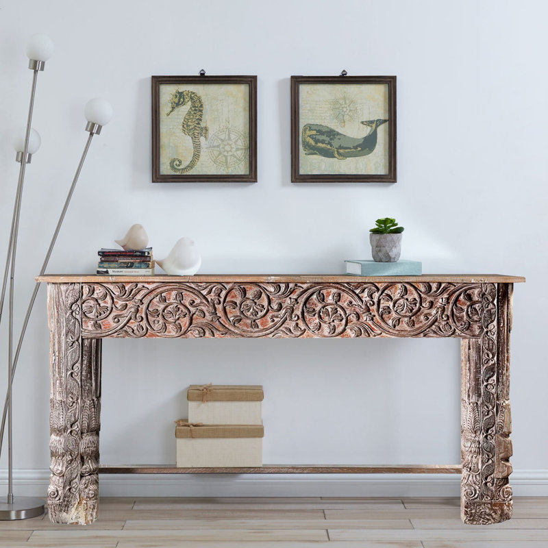Console en bois de teck 60 po