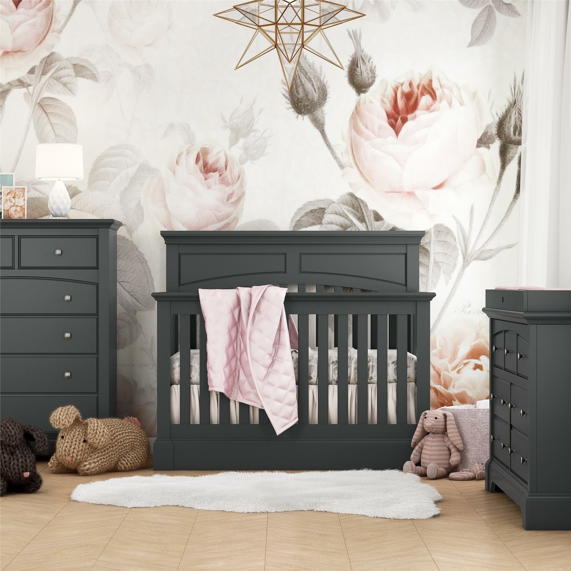 Wayfair store grey crib