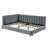 Mid-Century Style Full Bed, Gray Velvet Upholstered With And For Bedroom/Living Room Daybed Frame, Stable Construction Comfortable /-1533898104