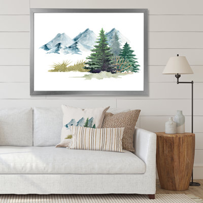" Pine Trees In Mountain Landscape "