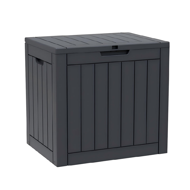 Outdoor Deck Storage Box – 28-260 Gallon Durable, Weatherproof & Lockable Resin Cabinet for Patio & Garden, Black
