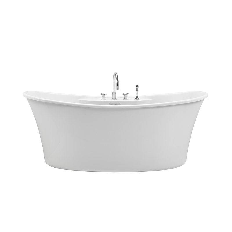 Loretta 3 60" Freestanding Air Bathtub, DoloMatte® Matte White