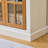 71.2'' Freestanding Glass Door Pantry, Farmhouse Style Display Cabinets, Curio Cabinet With Lattice Window For Hallways, Livingroom Kitchen & Office, White & Brown-1290849662