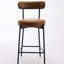 Ensemble de 2 tabourets de bar, chaises rembourrées avec dossier-411639335