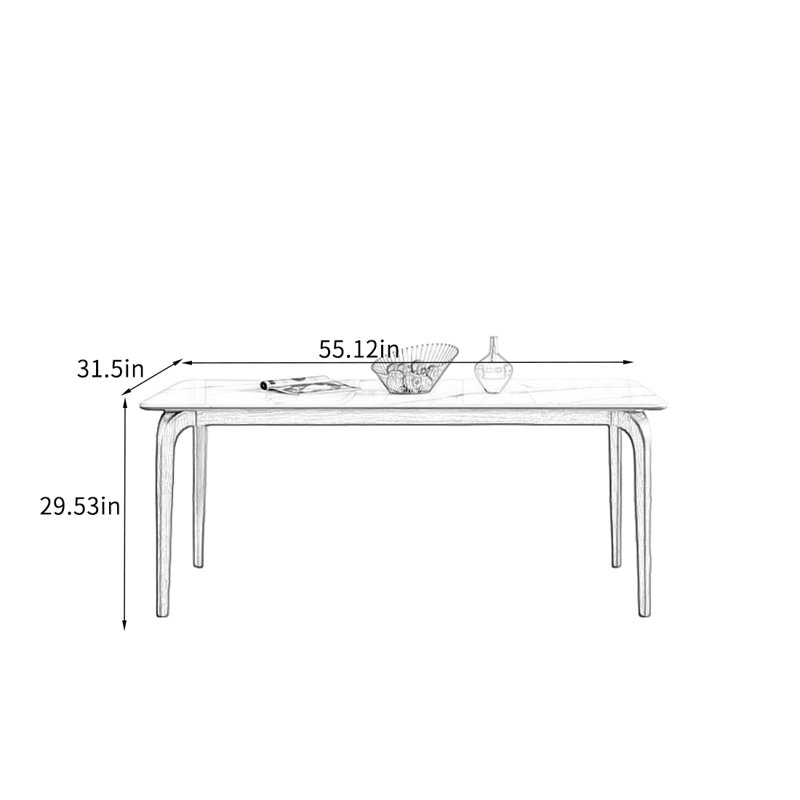 Table de salle à manger avec des caractéristiques de qualité pour des repas confortables.