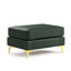 Canapé Chesterfield modulaire léger de luxe avec capitonnage à boutons et accents métalliques