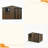 10x8 FT Outdoor Metal Storage Shed with Window & Flower Rack, Lockable Double Doors Tool Shed, Waterproof Weatherproof Garden Shed for Backyard Patio-128935665